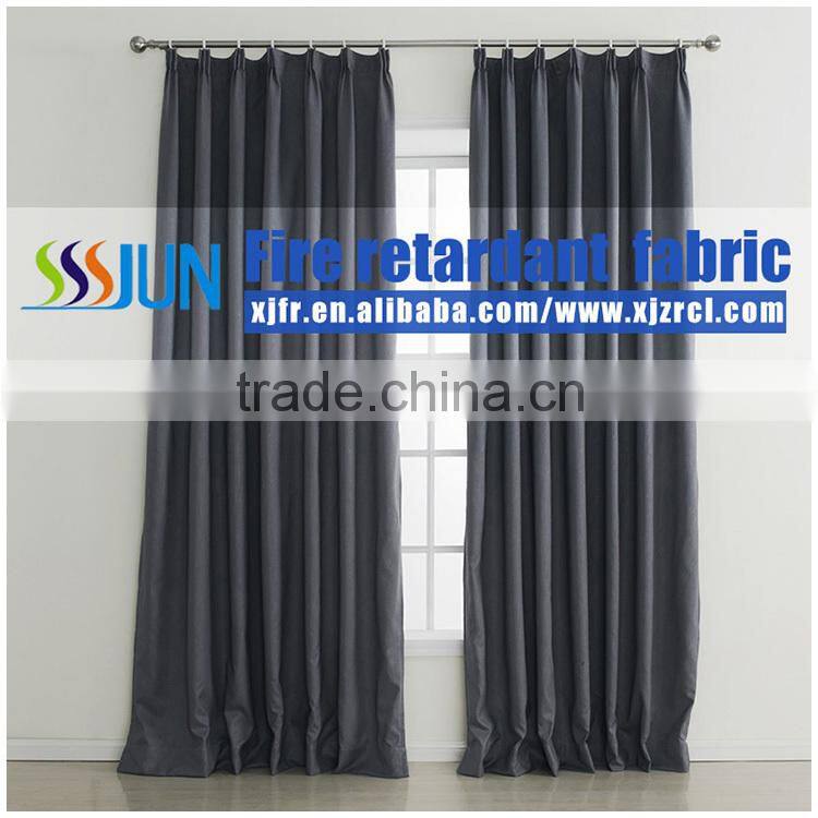 Eternal blackout flame retarded fabric window curtain XJZ15066