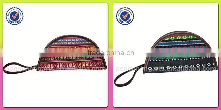 National style women hand bag and polyester with cotton clutch bags manufacturer for in china