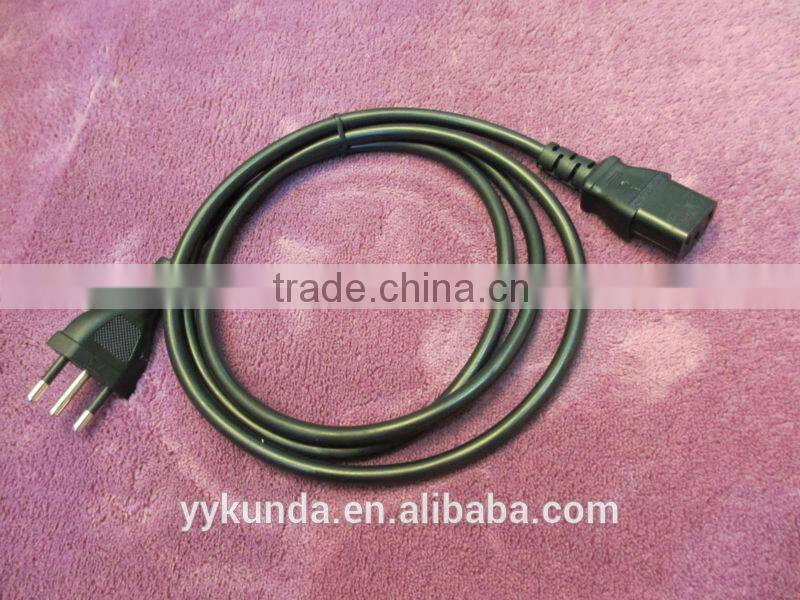 Inmetro approval with ground for class I appliances brazil power cord