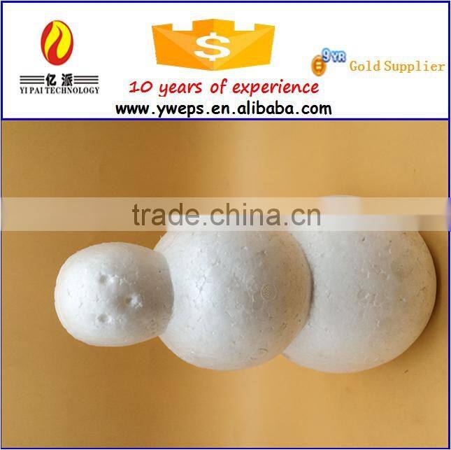 wholesale price white foam craft snowman for christmas ornament and diy for kids