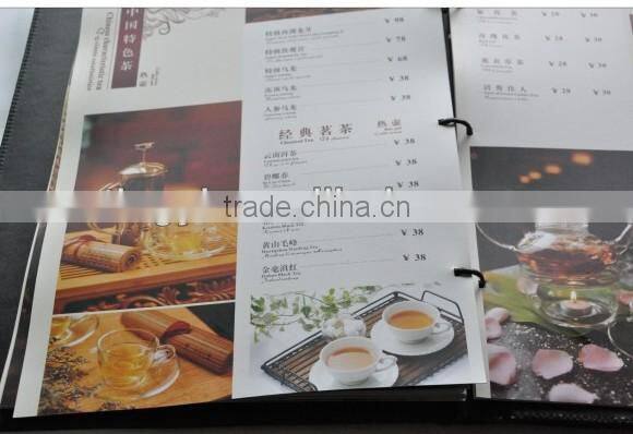 menu book design
