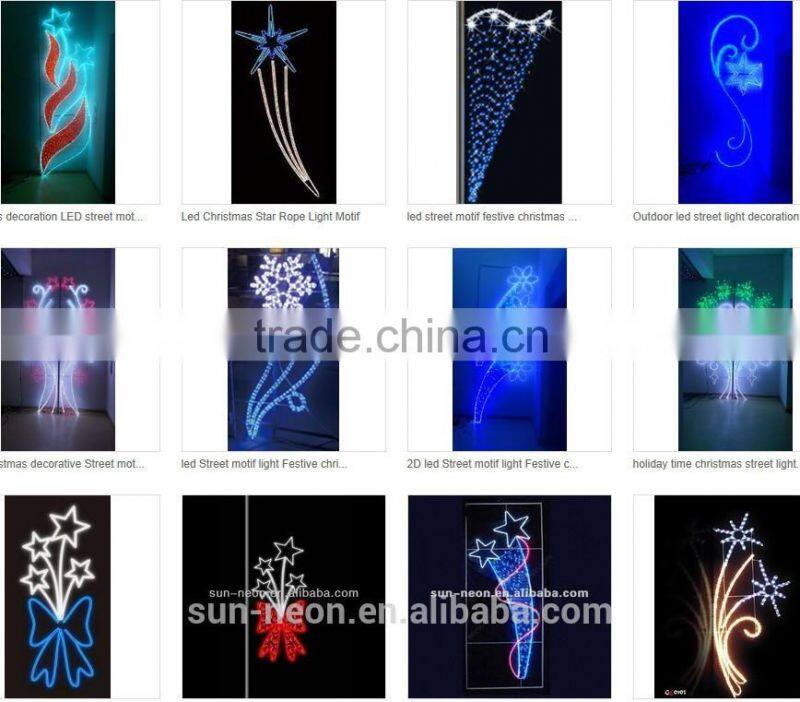 eye-catching warm white christmas led motif lights outdoor sparkling street light falling star glitter led village lights