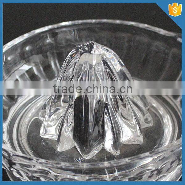 LXHY-J009 no electricity slow juicer hand press juicer Crystal Glass manual fruit citrus lemon juicer