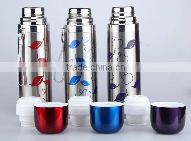 STAINLESS STEEL HOT N COLD VACUUM THERMOS FLASK CAMPING WORK WALKING