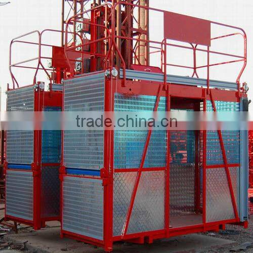 double cage construction lifter/mobile hydraulic lifter