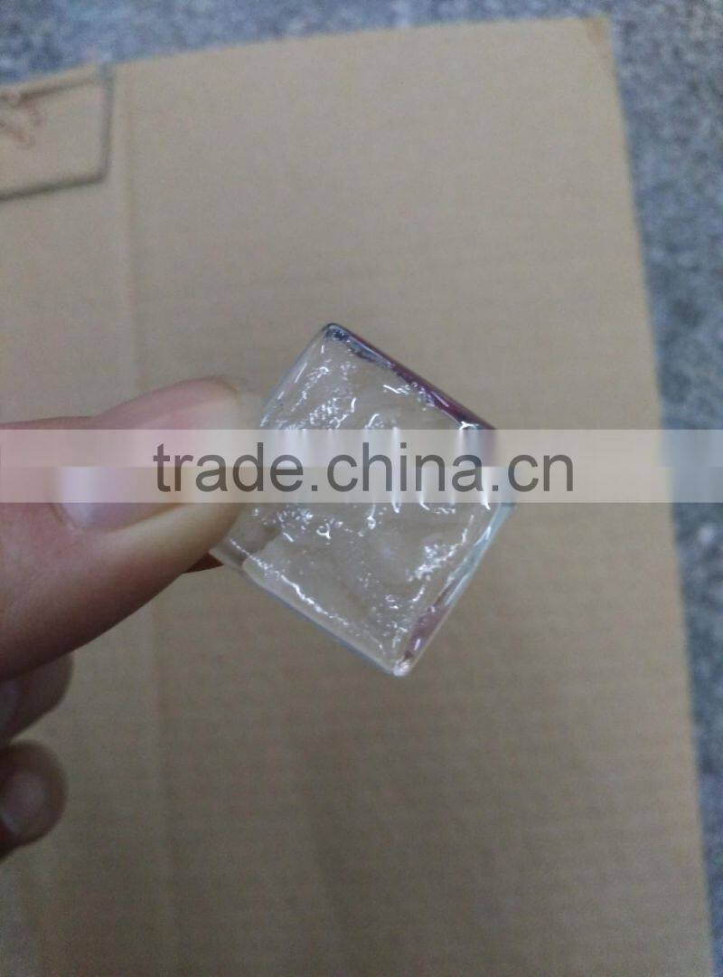 Supper White Clear Wave Crystal Glass Mosaic Tile