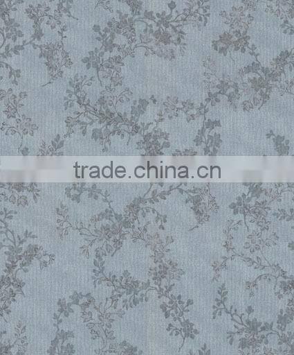 Beautiful washable wallpaper with leaf pattern