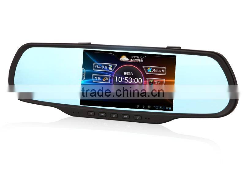5inch rearview mirrior ,car black box , HD Car View Mirror car camera With bluetooth func