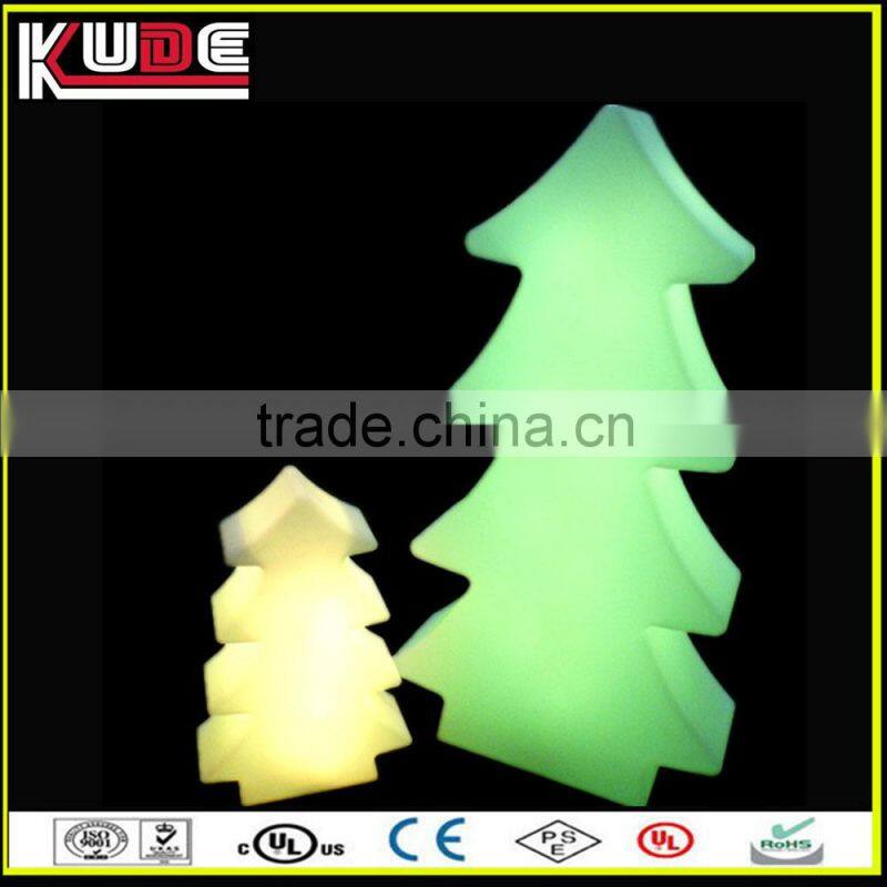 PE plastic waterproof outdoor color changing lighted christmas tree