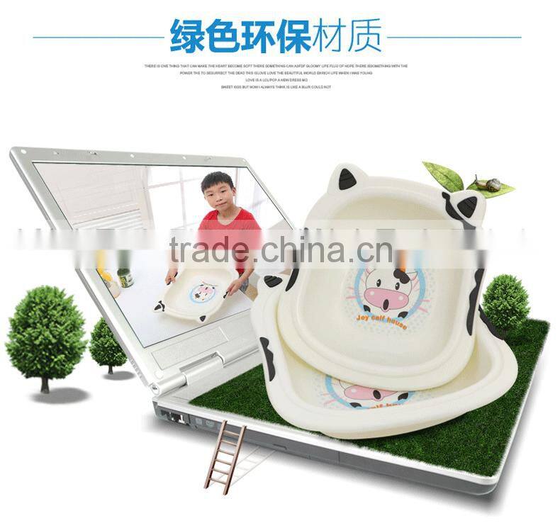 Hot selling! Eco-friendly New PP lovely cow basin plastic child basin