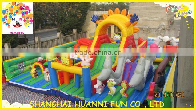 Customized inflatable inflatable bouncy castle for kids