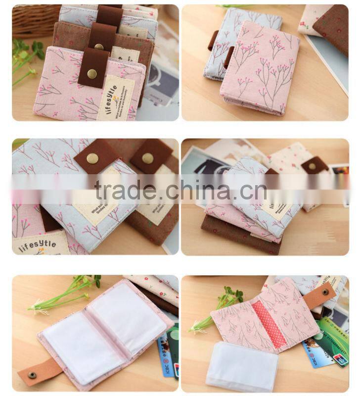 Floral Credit ID Card Wallet Purse Holder Pouch Coin Bag