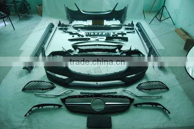 2015 NEW Edition W205 C63 A style Body Kit for C class Sport Style C180 C200 C250 with OEM standard