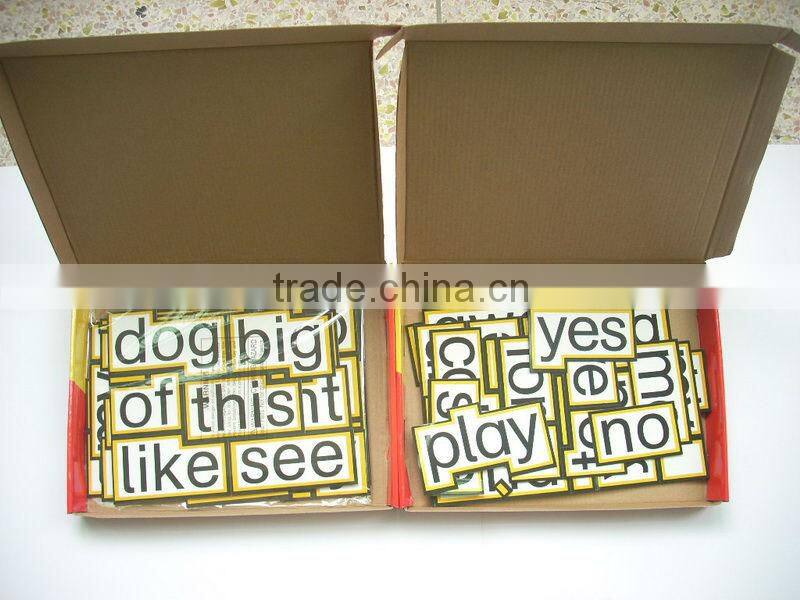 Customized Magnetic puzzle, put your logo design magnetic english words fridge magnet