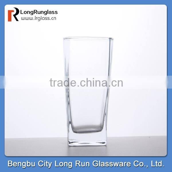 LongRun 10oz high white square milk galss juice glass beer glass cup wholesale