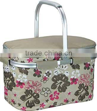 picnic basket folding basket insulated cooler bags