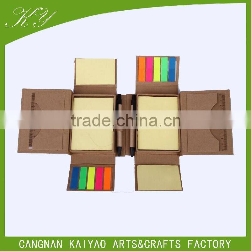 luxury pen case novelty pen holder calendar in sticky memo box for promotion gifts