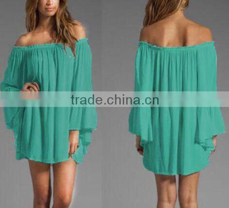 New Arrival Sexy Strapless Beach Wear Comfortable Girls Casual Dress Plus Size Women Dress For Beach Party Wholesale