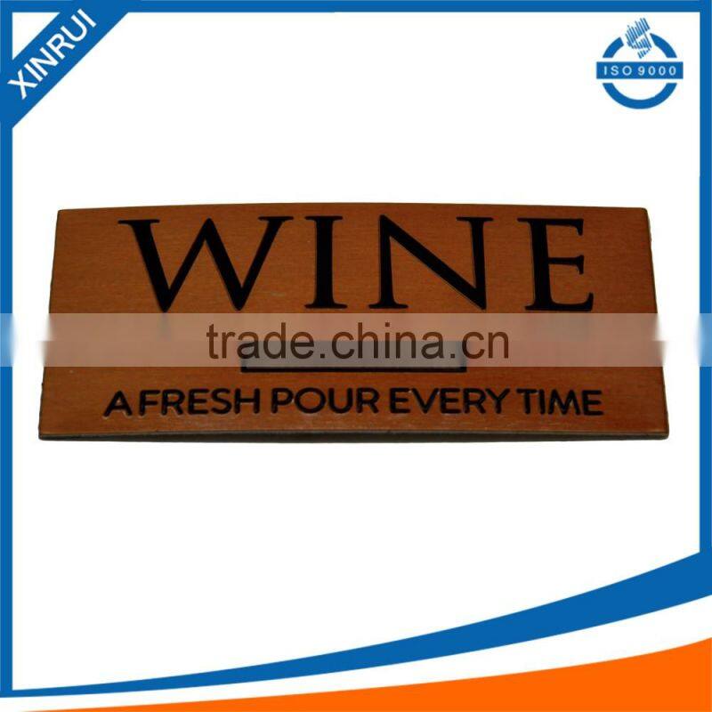 Promotional custom metal wine badge for AUS and Fr.