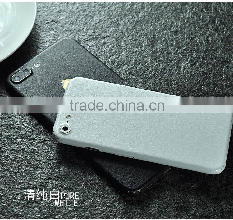 Wholesale for iPhone 7 leather sticker litchi leather skin sticker decal full body sticker