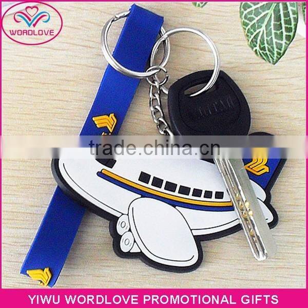 new custom shaped 3D soft pvc keychain for promotion