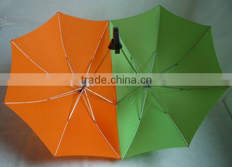 23" straight couple umbrella with different colors