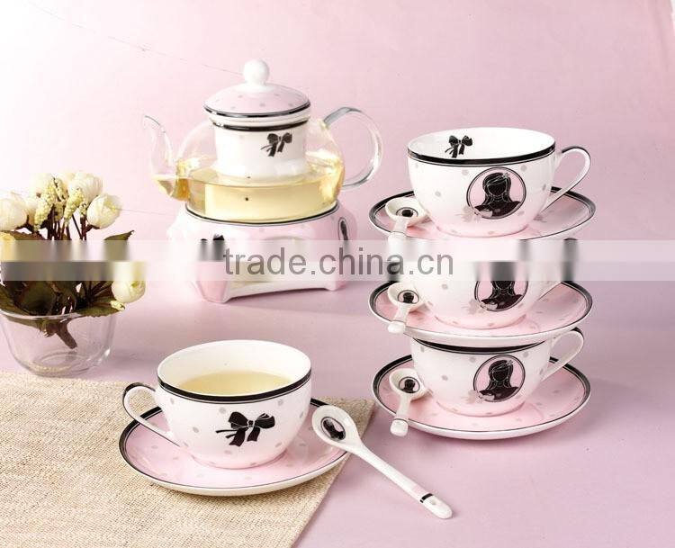 Good Quality Creative Customized Fancy Bone China Ceramics Tea Set