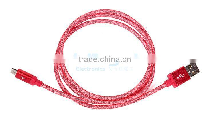 High Quality fish net USB Data Sync Charging Cable for All Smartphone