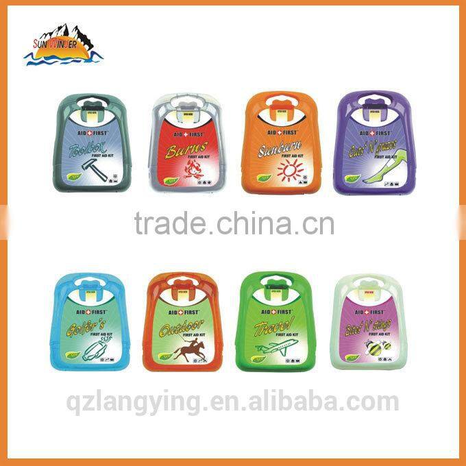 Plastic case outdoor first aid kit
