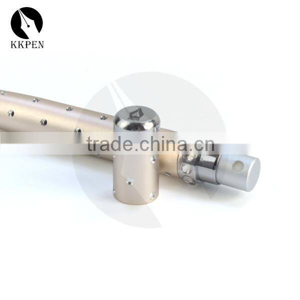 KKPEN Promotional Aluminium Cheap Perfume ball pen with crystal