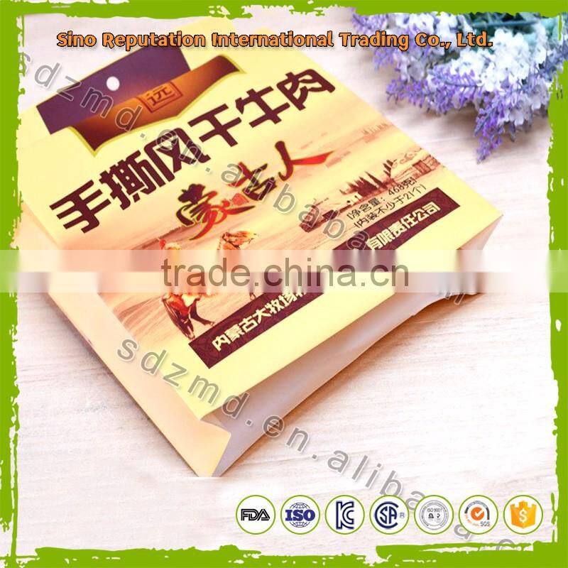 High quality food grade beef jerky packaging bags