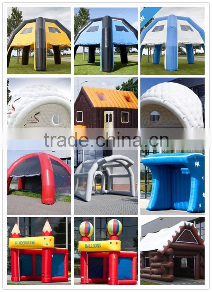 inflatable yellow and blue Aqua Sphere Experience