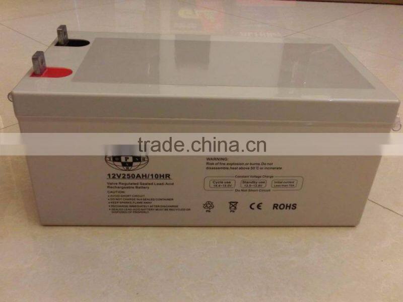 SOLAR BATTERY 6FM-250 12V250AH