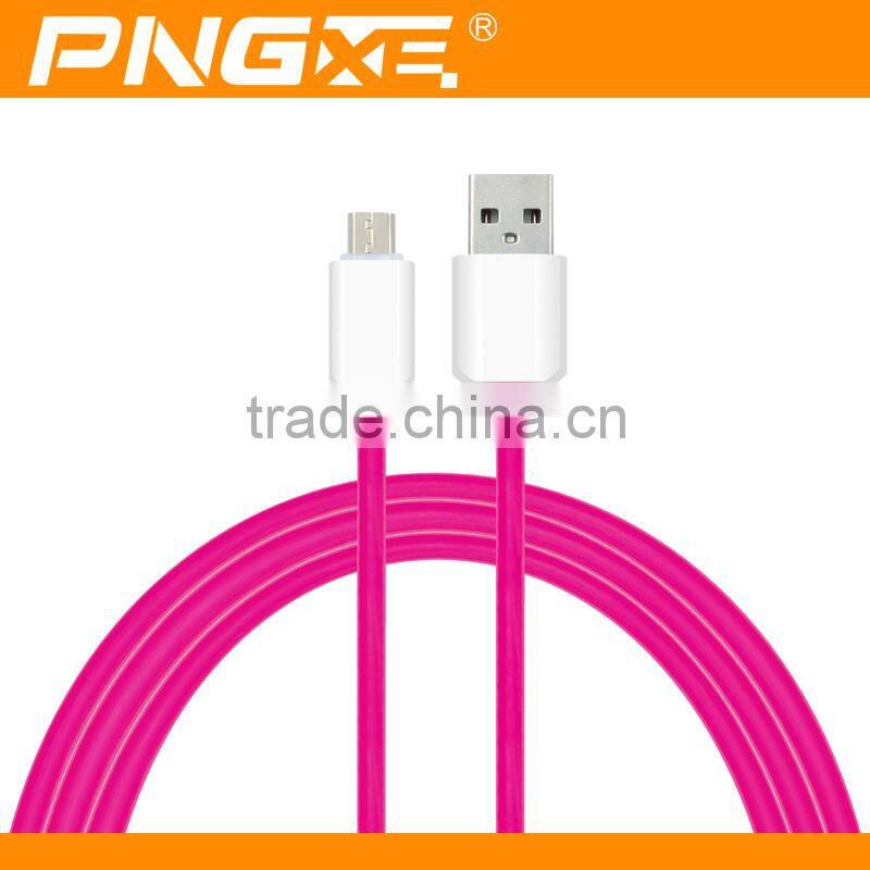 PNGXE new usb cable candy color sales promotion price sync data micro usb cable for iphon6 usb cable