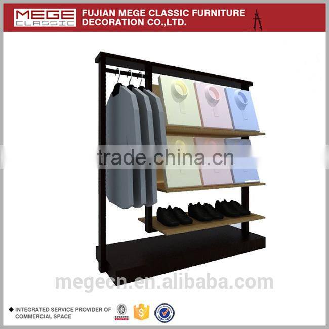 High End Wood Clothing Hanging Display Rack