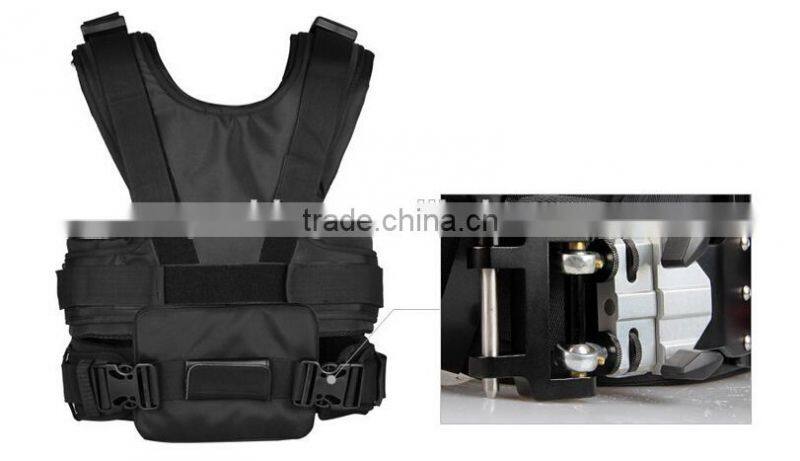 Professional LAING video flycam dslr camera stabilizer+dual arm+vest gyro steadycam for 8kg camera