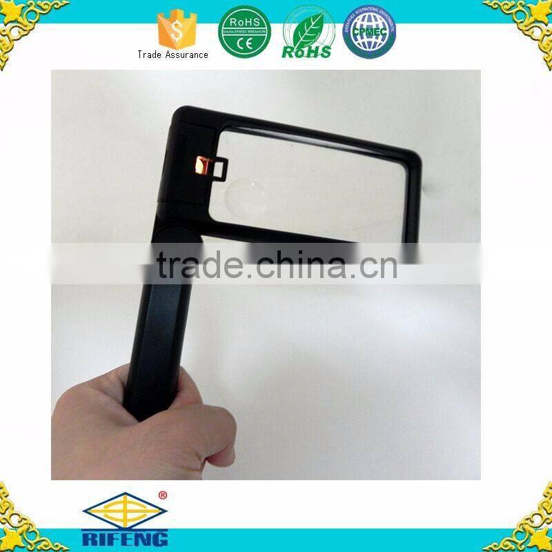 High quality handheld magnifier magnifier with led magnifying glass with light