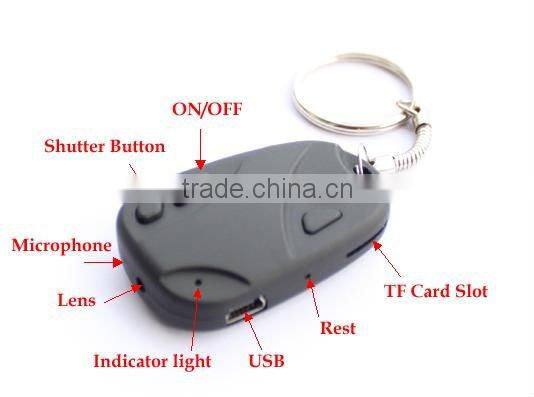 808 car key camera keychain very small camera
