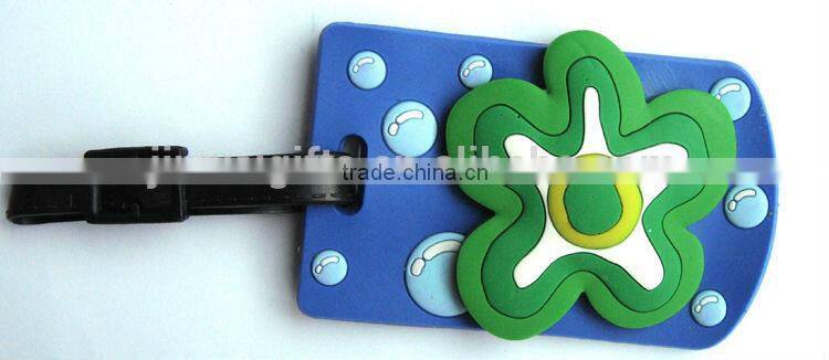 Hot sale printing logo blue lovely luggage tag souvenir