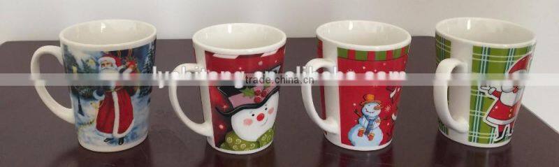 2016 hot sale christmas gift ceramic coffee mug promotional christmas porcelain mug