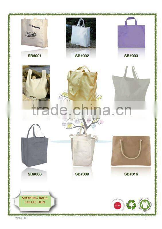 Recycled Canvas Plastic Shaped Shopping Bags