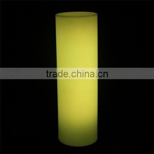 Color change large LED plastic cylinder with remote control