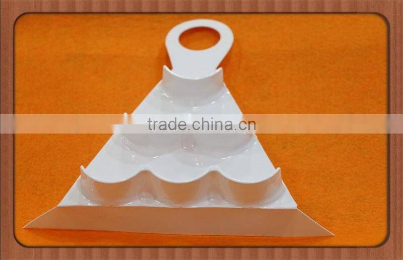wholesale high quality luxury blister insert with flocking,PS flocking tray for personal care