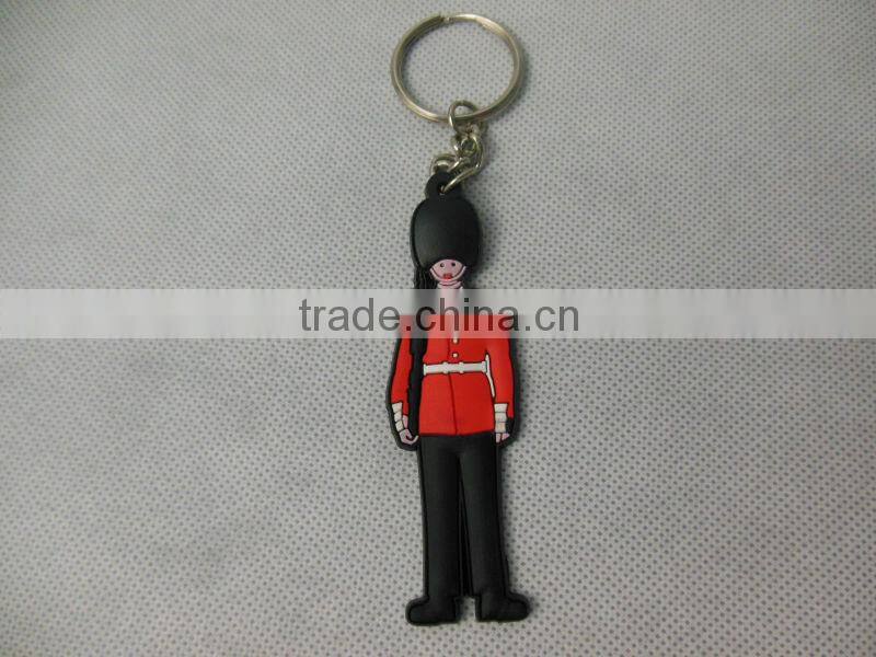 PVC Factory Promotional soft-PVC customized key chain