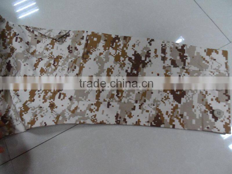 Sale 85% polyester 15% cotton ripstop desert digital camouflage stock russian military uniform