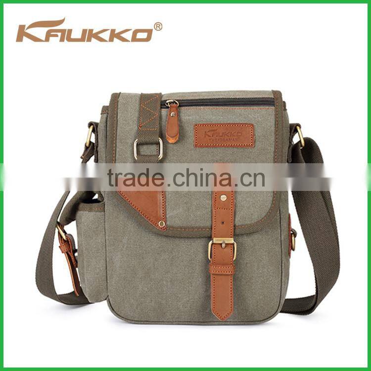 Hot selling canvas shoulder messenger bag with cheap price