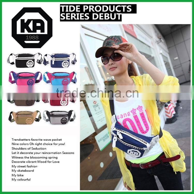 Canvas Women messenger bag Waist Belt Running Bag