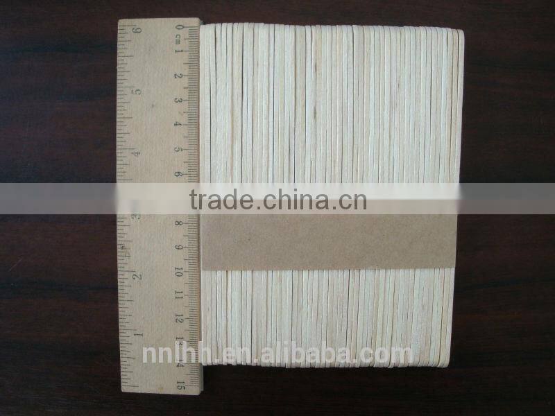 Birch Wooden Disposable Ice Cream Sticks Round Edg