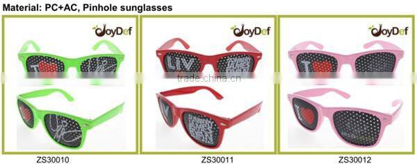 The most popular outdoor unisex pinhole two different pattern eyewear sunglasses