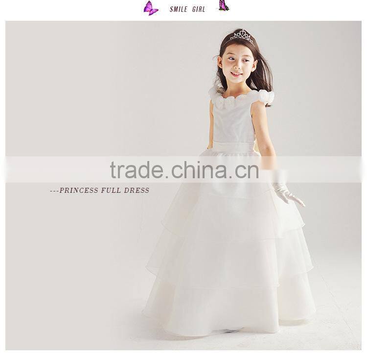 Beautiful Baby Girls Kids Wedding Princess Flower Girl Dresses Kids Wedding Party Dress Sleeveless Lace Flower Girl Dress